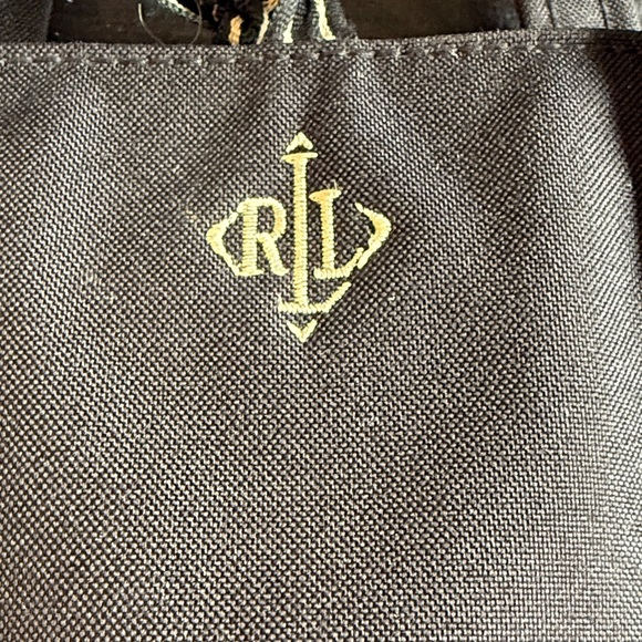 Ralph Lauren Mini Black Tote with White Accents - Picture 2 of 7
